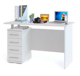 Компьютерный стол КСТ-106.1 Кери цвет белый