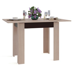 Кухонный стол СО-1 цвет венге/беленый дуб