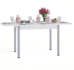 Кухонный стол СО-3м цвет белый