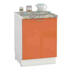 Сандра Панель для посудомоечной машины 600 цвет манго глянец