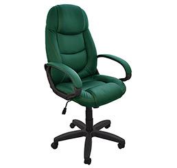 Кресло для компьютера Электра 1П кожа люкс зеленая