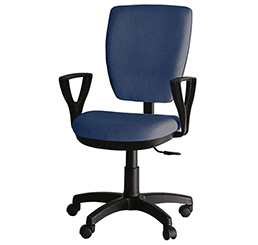 Кресло для компьютера Ультра эко-кожа синяя