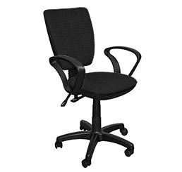 Кресло для компьютера Ультра люкс ткань цвет черный