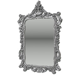 Зеркало ЗК-01 цвет серебро